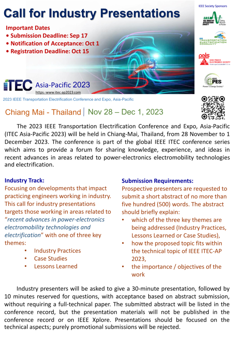Inviting to join 2023 IEEE Transportation Electrification Conference