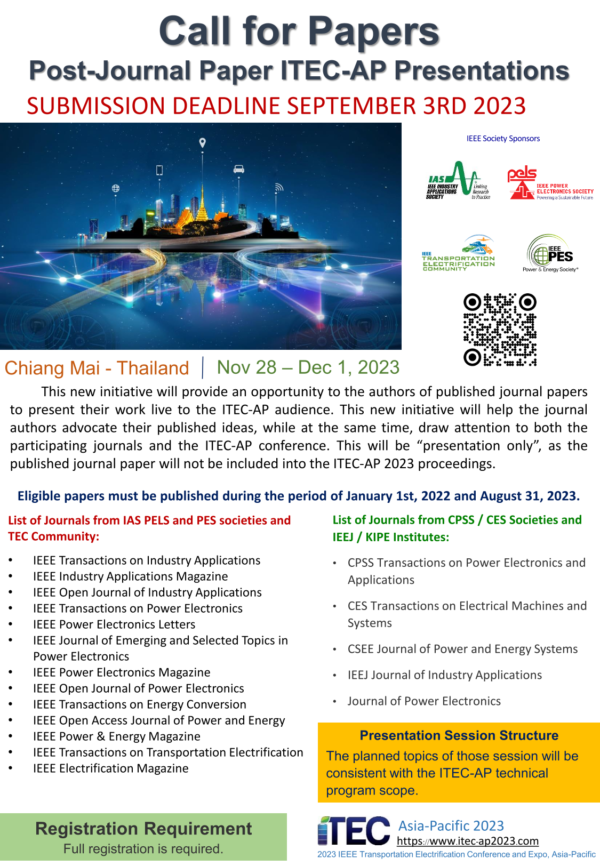 Inviting to join 2023 IEEE Transportation Electrification Conference